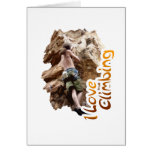 I Love Climbing Go Climb Greeting Cards