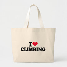 I love climbing tote bags