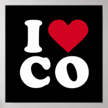 I LOVE CO POSTERS