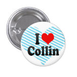 I love Collin Pinback Button