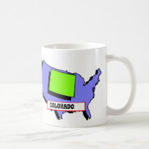 I Love Colorado Coffee Mugs
