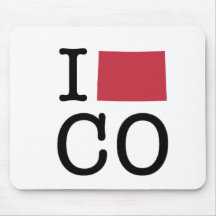 I Love Colorado Mousepad