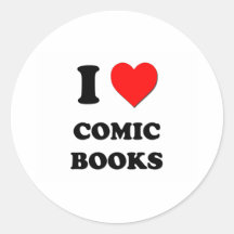 I love Comic Books Sticker