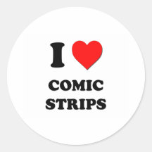 I love Comic Strips Stickers