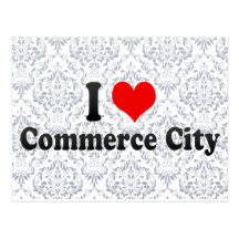 I Love Commerce City, United States Post Card