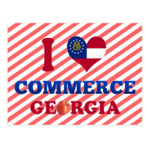 I Love Commerce, Georgia Postcard