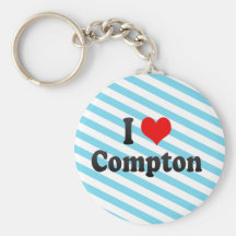 I Love Compton, United States Keychains