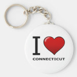 I LOVE CONNECTICUT KEY CHAINS