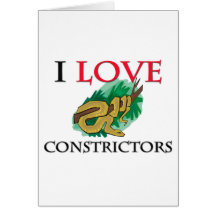 I Love Constrictors Cards