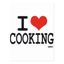 I LOVE COOKING POST CARDS