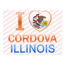 I Love Cordova, IL Post Card