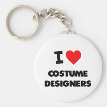 I Love Costume Designers Key Chain