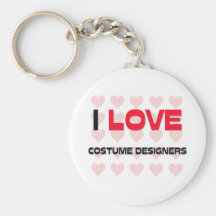 I LOVE COSTUME DESIGNERS KEYCHAIN