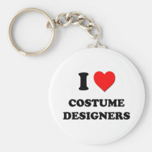 I Love Costume Designers Keychains