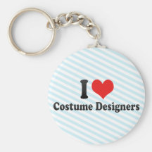 I Love Costume Designers Keychains