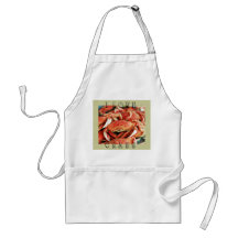 I LOVE CRABS  APRON