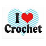 I Love Crochet Post Card