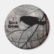 I Love Crows Magnets