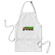 I Love Crust PUNK music Aprons