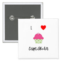 I love cupcakes button