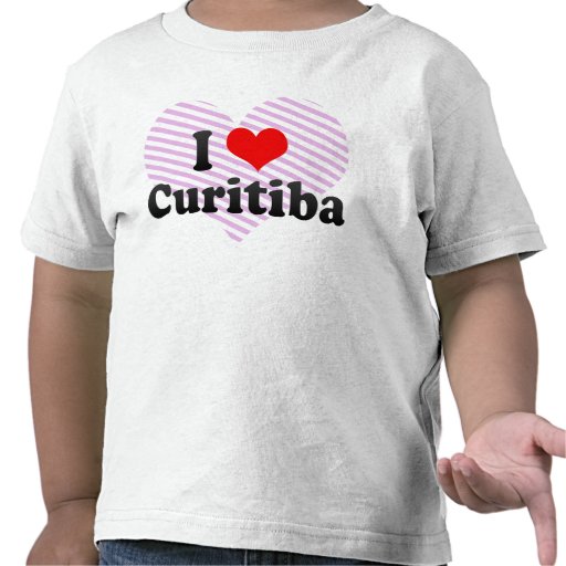 I Love Curitiba, Brazil Tshirts