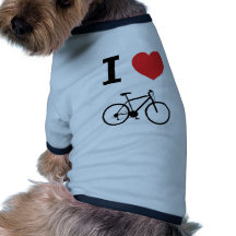 I love Cycling Doggie Tee Shirt