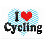 I Love Cycling Postcards