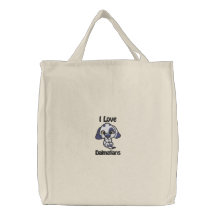 I Love Dalmatians Embroidered Bag