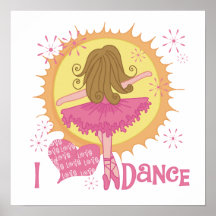 I Love Dance Posters