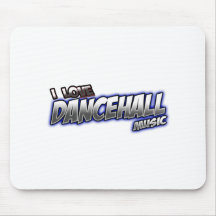 I Love DANCEHALL music Mousepads