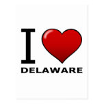 I LOVE DELAWARE POSTCARD