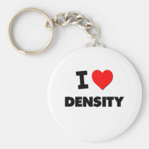 I Love Density Key Chain
