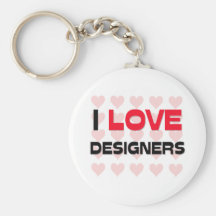 I LOVE DESIGNERS KEYCHAINS