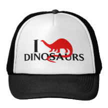 I Love Dinosaurs Trucker Hats
