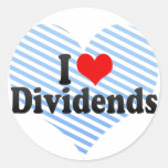 I Love Dividends Stickers