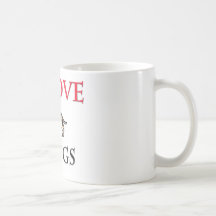 I Love Dogs Coffee Mugs