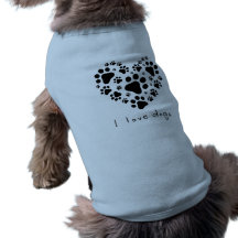 I love dogs pet tee