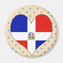 I Love Dominican Republic Fridge Magnet