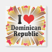 I Love Dominican+Republic Fridge Magnet