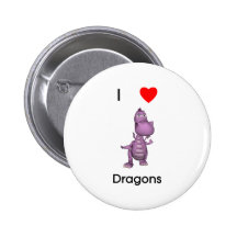 I love dragons button