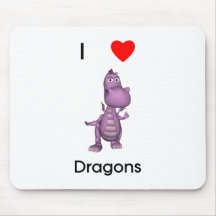 I love dragons mouse mat