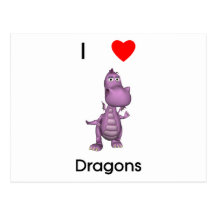 I love dragons post cards