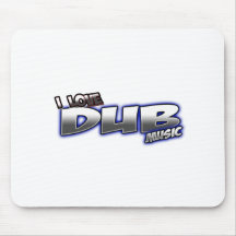 I Love DUB music Mouse Pad
