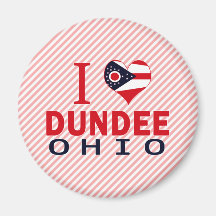 I love Dundee, Ohio Magnets