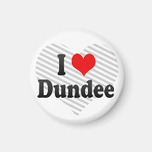 I Love Dundee, United Kingdom Fridge Magnets