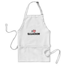 I Love Ecuador Aprons