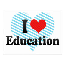 I Love Education Post Card