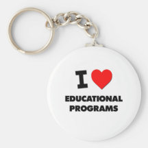 I love Educational Programs Keychains