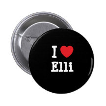 I love Elli heart T-Shirt Pins