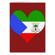 I Love Equatorial Guinea Greeting Card